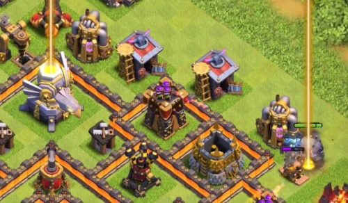 simulare in clan war clash of clans