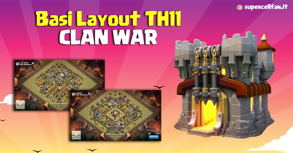 layout clan war th11
