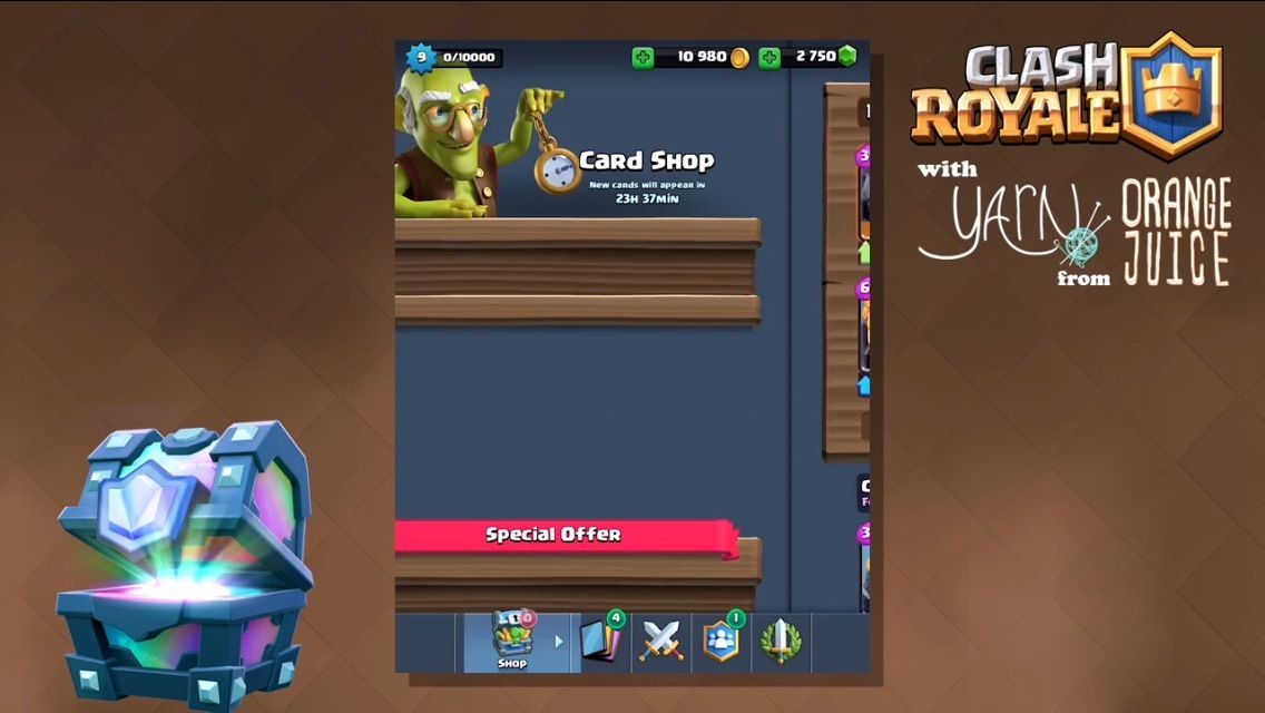 screen con due nuove carte clash royale