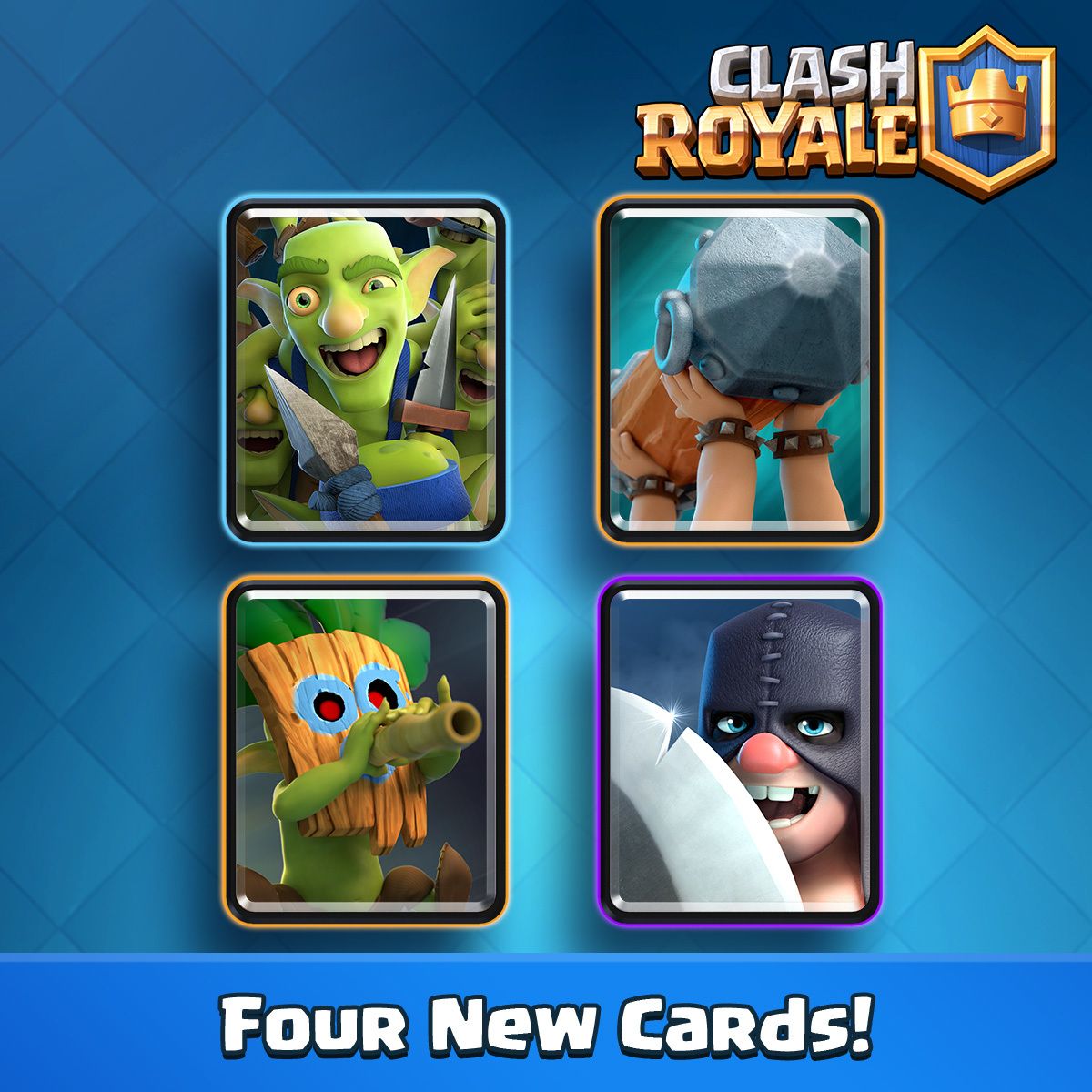 4 nuove carte per clash royale arena giungla