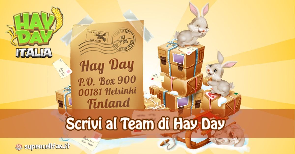 Hay Day: scrivi al Team della Supercell