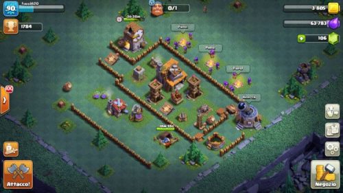 nuovo layout bh3 per scalata clash of clans