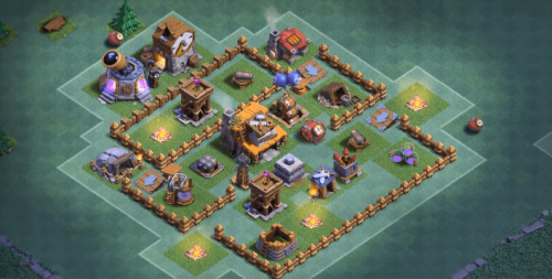 nuova base builder hall 4 per clash of clans