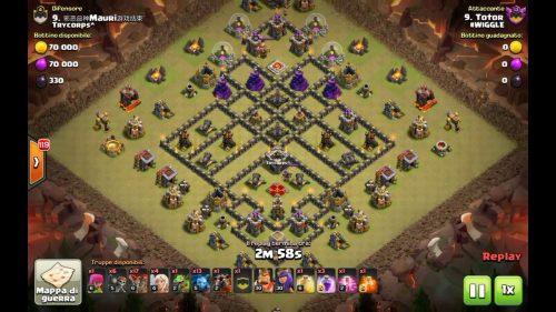 [VIDEO] Attacchi Clash of Clans: #Wiggle vs Trycorps 3 STARS TH11 e TH9 QUEEN WALK LALOON MINERS HOG RIDERS PERFECT WAR